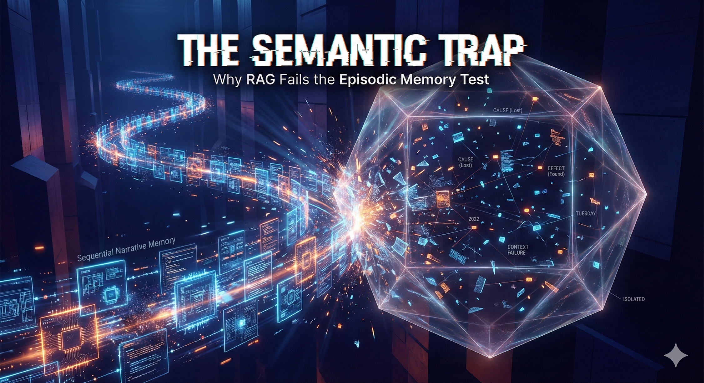 The Semantic Trap: Why RAG is Failing the Episodic Memory Test